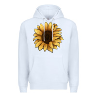 White sunflower Premium Hoodie - JahusDesignShop