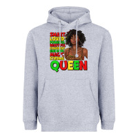 Heather Grey black queen quotes juneteenth Heavyweight Hoodie - texasbilliewilder