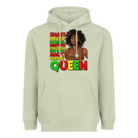 Matcha black queen quotes juneteenth Heavyweight Hoodie - texasbilliewilder