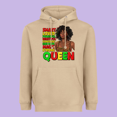 Heavyweight Hoodie black queen quotes juneteenth