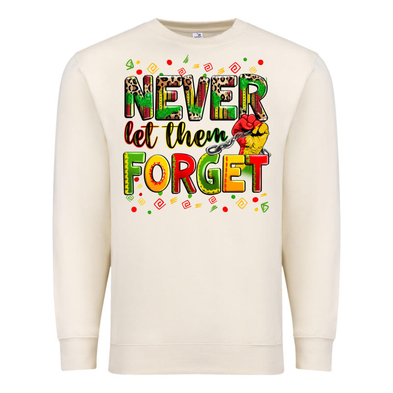 Never Let Them Forget Premium Sweatshirt by Zillion Design Studio | Teevron