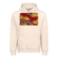 Christmas Leopard Glitter Background Urban Hoodie | Teevron
