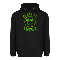 Black feeling lucky with leopard Heavyweight Hoodie - RanaPortraitStore