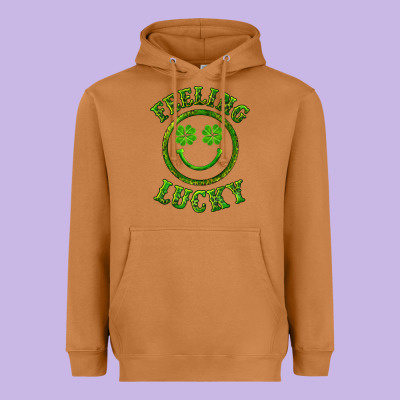 Heavyweight Hoodie feeling lucky with leopard