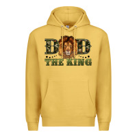 Antique Gold dad the king Premium Hoodie - Artiststas