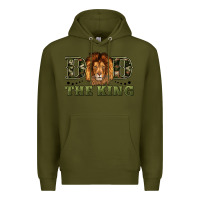 Army Green dad the king Premium Hoodie - Artiststas