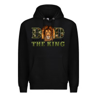 Black dad the king Premium Hoodie - Artiststas