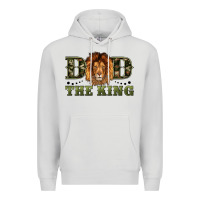 Dove Grey dad the king Premium Hoodie - Artiststas