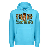 Ocean Blue dad the king Premium Hoodie - Artiststas