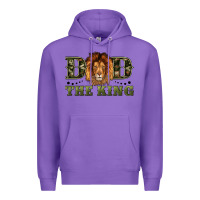 Purple dad the king Premium Hoodie - Artiststas