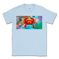 Dusty Blue crab license plate Classic Tee - BarkalooDesign