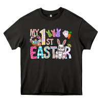 Asphalt My 1st Easter Heavy Core Tee - CowhideDigitalArt
