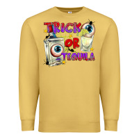 Antique Gold Trick or Tequila Premium Sweatshirt - texasbilliewilder