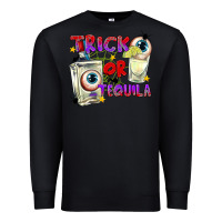 Black Trick or Tequila Premium Sweatshirt - texasbilliewilder
