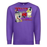 Purple Trick or Tequila Premium Sweatshirt - texasbilliewilder