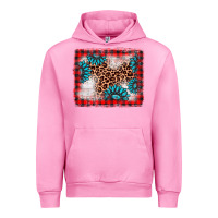 Fuchsia Pink Christmas gemstone leopard background Urban Hoodie - AdoDesignShop