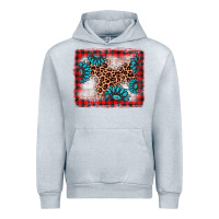 Heather Grey Christmas gemstone leopard background Urban Hoodie - AdoDesignShop