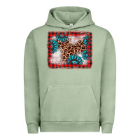 Pigment Oil Green Christmas gemstone leopard background Urban Hoodie - AdoDesignShop