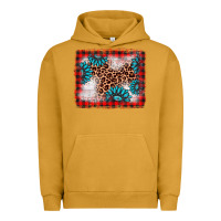 Pigment Peanut Butter Christmas gemstone leopard background Urban Hoodie - AdoDesignShop