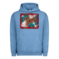 Pigment Pebble Blue Christmas gemstone leopard background Urban Hoodie - AdoDesignShop