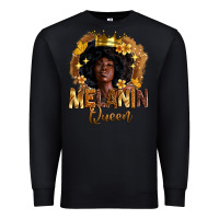 Black melanin queen Premium Sweatshirt - Zillion Design Studio