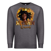 Charcoal Heather melanin queen Premium Sweatshirt - Zillion Design Studio
