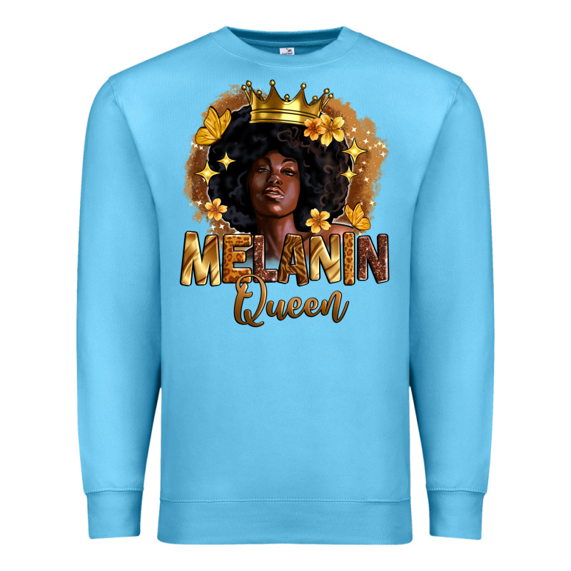 Melanin Queen Premium Sweatshirt by Zillion Design Studio | Teevron