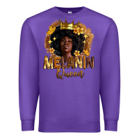 Purple melanin queen Premium Sweatshirt - Zillion Design Studio