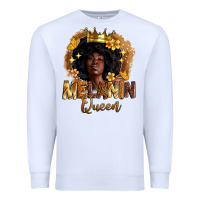 White melanin queen Premium Sweatshirt - Zillion Design Studio