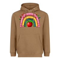 Toasted Coconut school rainbow Heavyweight Hoodie - Zillion Design Studio