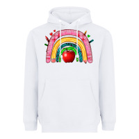 White school rainbow Heavyweight Hoodie - Zillion Design Studio