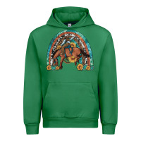Emerald bucking bronco rodeo rainbow Urban Hoodie - Artiststas