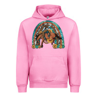 Fuchsia Pink bucking bronco rodeo rainbow Urban Hoodie - Artiststas