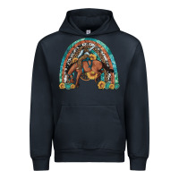 Navy bucking bronco rodeo rainbow Urban Hoodie - Artiststas