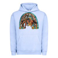 Pigment Grape Ice bucking bronco rodeo rainbow Urban Hoodie - Artiststas