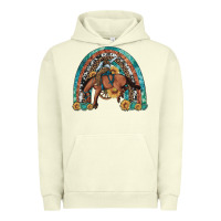 Pigment Pistachio bucking bronco rodeo rainbow Urban Hoodie - Artiststas