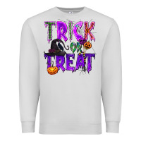 Dove Grey Trick or Treat Premium Sweatshirt - texasbilliewilder