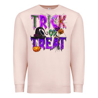 Pale Pink Trick or Treat Premium Sweatshirt - texasbilliewilder