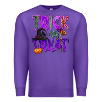 Purple Trick or Treat Premium Sweatshirt - texasbilliewilder