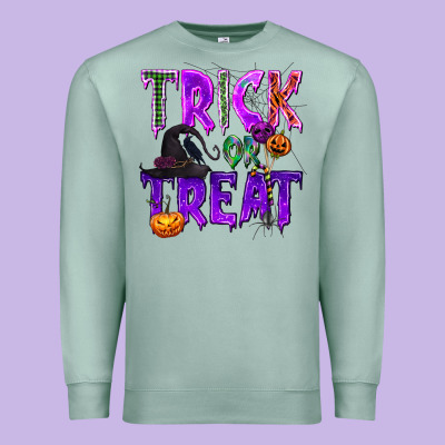 Trick Or Treat Premium Sweatshirt Designed By Texasbilliewilder