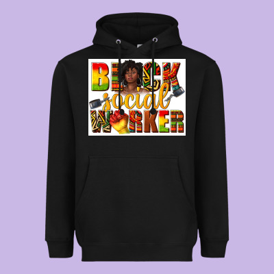 Heavyweight Hoodie black social worker