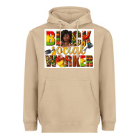Mushroom black social worker Heavyweight Hoodie - texasbilliewilder