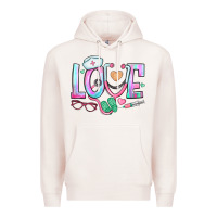 Pale Pink love nurse Premium Hoodie - BundleAndBundleShop