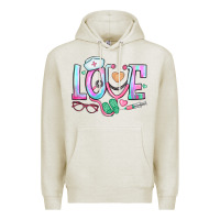 Oatmeal Heather love nurse Premium Hoodie - BundleAndBundleShop