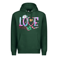 Sports Green love nurse Premium Hoodie - BundleAndBundleShop