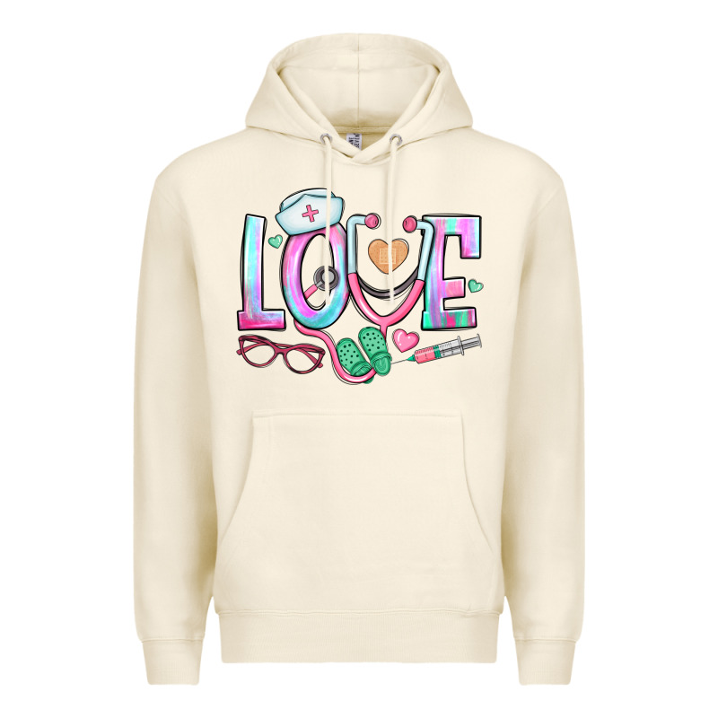 Love Nurse Premium Hoodie by BundleAndBundleShop | Teevron