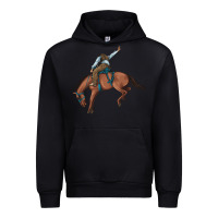 Black bucking bronco cowboy rodeo Urban Hoodie - Artiststas