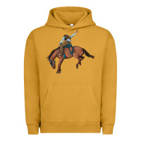 Pigment Peanut Butter bucking bronco cowboy rodeo Urban Hoodie - Artiststas