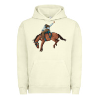 Pigment Pistachio bucking bronco cowboy rodeo Urban Hoodie - Artiststas