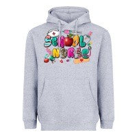 Heather Grey school nurse Heavyweight Hoodie - Zillion Design Studio